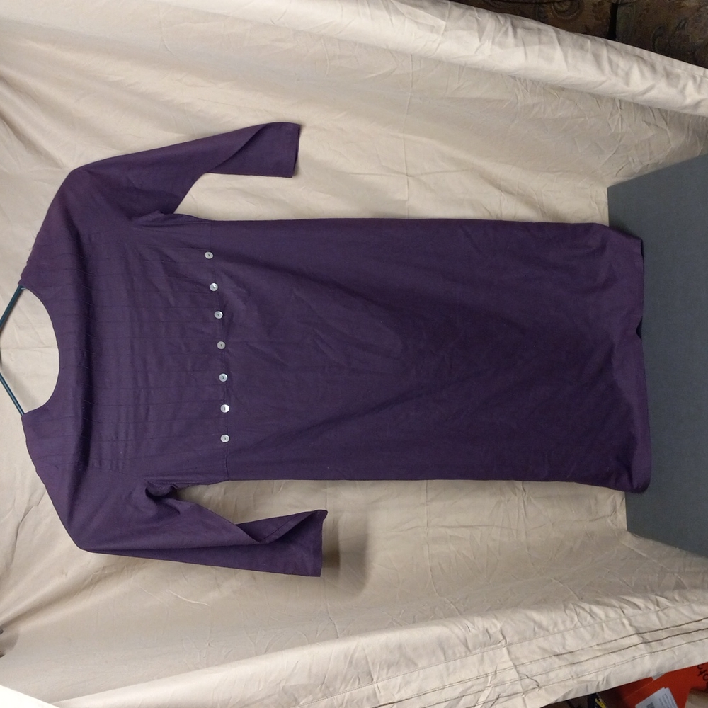 Purple silk dress